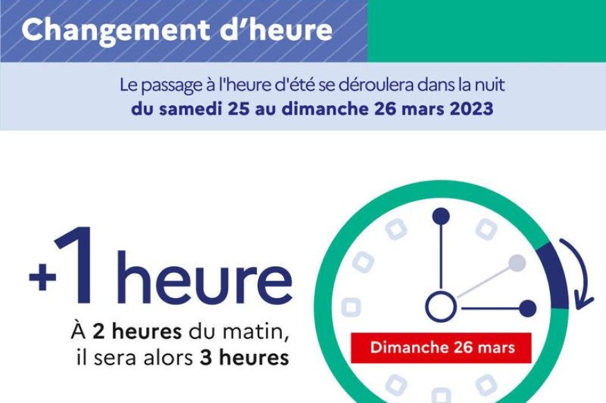 Passage à l'heure d'été : c'est ce week-end !